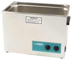CREST ULTRASONIC - Bench Top Water-Based Ultrasonic Cleaner - 7 Gal Max Operating Capacity, Stainless Steel Tank, 368.3mm High x 533.4mm Long x 323.85mm Wide, 117 Input Volts - Exact Industrial Supply