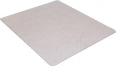 Aleco - 53" Long x 45" Wide, Chair Mat - Rectangular, Beveled Edge Style, Includes Anchorpoints - Exact Industrial Supply
