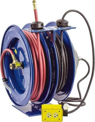 CoxReels - 50' Spring Retractable Hose Reel - 300 psi, Hose Included - Exact Industrial Supply