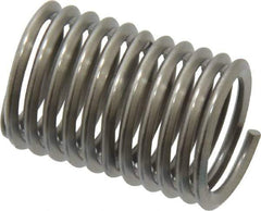 Heli-Coil - Single Insert, M10x1.5 Metric Coarse, 2D, Stainless Steel Screw Locking Insert - 11-1/8 Free Coils, 20mm Overall Length, 11.95 to 12.5mm Outside Diameter, with Tang, Bright Finish, 304 Material Grade - Exact Industrial Supply