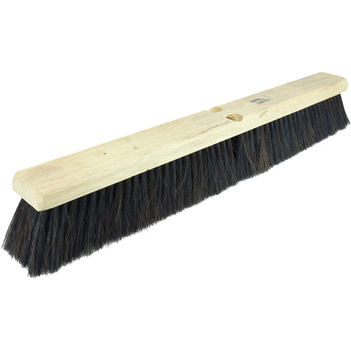 18″ Medium Sweep Floor Brush, Horsehair and Polystyrene Border w/Black Polypropylene - Exact Industrial Supply