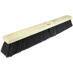 24″ Medium Sweep Floor Brush, Horsehair and Polystyrene Border w/Black Polypropylene - Exact Industrial Supply