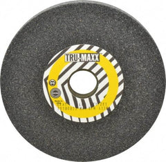 Tru-Maxx - 46 Grit Aluminum Oxide Bench & Pedestal Grinding Wheel - 6" Diam x 1" Hole x 1/2" Thick, 4138 Max RPM, O Hardness, Coarse Grade , Vitrified Bond - Exact Industrial Supply