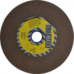 Tru-Maxx - 80 Grit Aluminum Oxide Bench & Pedestal Grinding Wheel - 6" Diam x 1" Hole x 1/2" Thick, 5410 Max RPM, O Hardness, Medium Grade , Vitrified Bond - Exact Industrial Supply