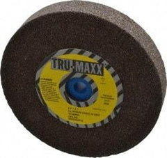 Tru-Maxx - 46 Grit Aluminum Oxide Bench & Pedestal Grinding Wheel - 6" Diam x 1" Hole x 1" Thick, 5410 Max RPM, O Hardness, Coarse Grade , Vitrified Bond - Exact Industrial Supply