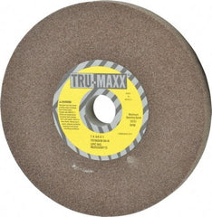 Tru-Maxx - 60 Grit Aluminum Oxide Bench & Pedestal Grinding Wheel - 7" Diam x 1" Hole x 3/4" Thick, 3600 Max RPM, O Hardness, Medium Grade , Vitrified Bond - Exact Industrial Supply