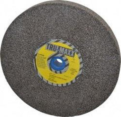 Tru-Maxx - 46 Grit Aluminum Oxide Bench & Pedestal Grinding Wheel - 8" Diam x 1" Hole x 1" Thick, 3600 Max RPM, O Hardness, Coarse Grade , Vitrified Bond - Exact Industrial Supply
