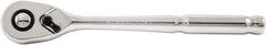 Paramount - 1/2" Drive Pear Head Quick-Release Ratchet - Chrome Finish, 10" OAL, 60 Gear Teeth - Exact Industrial Supply