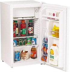 Avanti - 3.3 Cubic Ft. White Office Refrigerator - 18-1/2 Inch Wide x 17-1/2 Inch Deep x 33-1/2 Inch High - Exact Industrial Supply