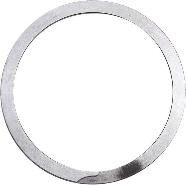 Rotor Clip - 0.035" Thick, Uncoated Finish, Stainless Steel Spiral Internal Retaining Ring - 0.039" Groove Width, 0.02" Groove Depth, 0.665" Groove Diam, Grade 302 - Exact Industrial Supply