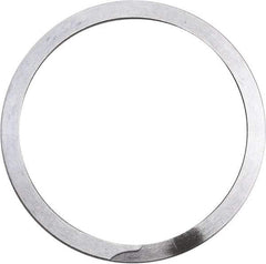 Rotor Clip - 0.035" Thick, Uncoated Finish, Stainless Steel Spiral Internal Retaining Ring - 0.039" Groove Width, 0.015" Groove Depth, 0.53" Groove Diam, Grade 302 - Exact Industrial Supply