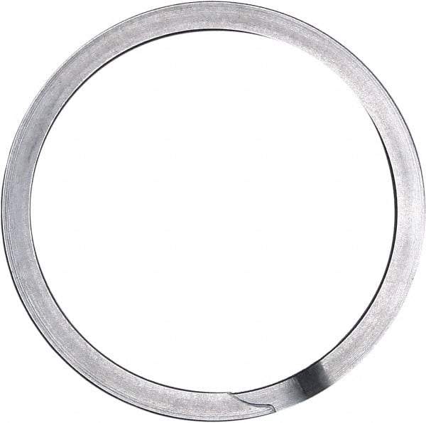 Rotor Clip - 2.838" Groove Diam, 3" Shaft Diam, Oil Stainless Steel, Spiral External Retaining Rings - 0.103" Groove Width, 0.081" Groove Depth, 0.093" Ring Thickness, Grade 302 - Exact Industrial Supply