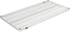 Value Collection - 48" Wide, 1.19" High, Open Shelving Accessory/Component - Zinc Finish, 14" Deep, Use with NuLine Units - Exact Industrial Supply