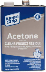Klean-Strip - 1 Gal Acetone - Comes in Metal Can - Exact Industrial Supply