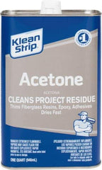 Klean-Strip - 1 Qt Acetone - Comes in Metal Can - Exact Industrial Supply