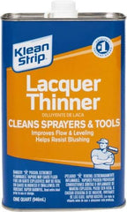 Klean-Strip - 1 Qt Lacquer Thinner - 590 gL VOC Content, Comes in Metal Can - Exact Industrial Supply