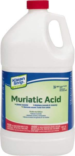 Klean-Strip - 1 Gal Muriatic Acid - 0 gL VOC Content, Comes in Plastic Can - Exact Industrial Supply
