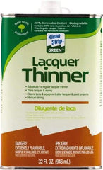 Klean-Strip - 1 Qt Lacquer Thinner - 230 gL VOC Content, Comes in Metal Can - Exact Industrial Supply