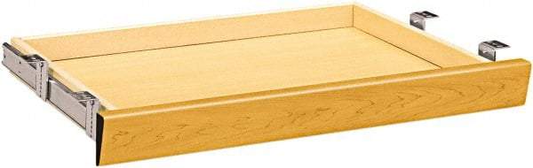 Hon - Laminate Center Drawer Desk with Center Drawer - 29.88" Wide x 24" Deep x 3" High, Harvest Gold - Exact Industrial Supply