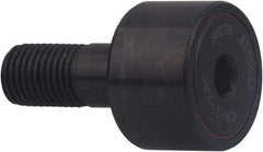 Accurate Bushing - 3" Roller Diam x 1-3/4" Width, 1-1/4" Stud Diam x 2-1/2" Length, Crowned Sealed Stud Cam Follower with Hex - Carbon Steel, 1-1/4" Thread Length, 1-1/4-12 Thread, 4-1/4" OAL, 20,200 Lb Dynamic Cap, 25,260 Lb Static Cap - Exact Industrial Supply