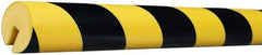 PRO-SAFE - Flexible Polyurethane Foam Type B Corner Guard - Yellow/Black - Exact Industrial Supply