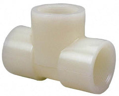 NIBCO - 1" PVDF Plastic Pipe Tee - Schedule 80, FIPT x FIPT x FIPT End Connections - Exact Industrial Supply