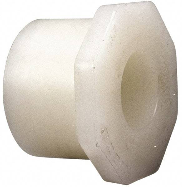 NIBCO - 1-1/2 x 1" PVDF Plastic Pipe Flush Socket Reducer Bushing - Schedule 80, SPIG x S End Connections - Exact Industrial Supply