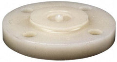 NIBCO - 1/2" Pipe, 3-1/2" OD, PVDF Blind Pipe Flange - Schedule 80, Natural - Exact Industrial Supply