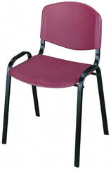 Safco - Burgundy Stackinging Chair - 21 Inch Wide x 18 Inch Deep x 7 Inch High - Exact Industrial Supply