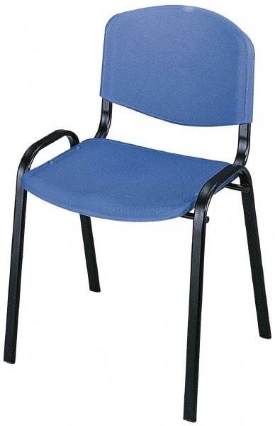 Safco - Blue Stackinging Chair - 21 Inch Wide x 18 Inch Deep x 7 Inch High - Exact Industrial Supply