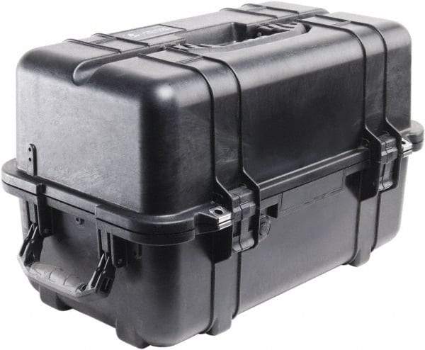Pelican Products, Inc. - 12-47/64" Wide x 12-3/4" High, Clamshell Hard Case - Black, Polypropylene - Exact Industrial Supply