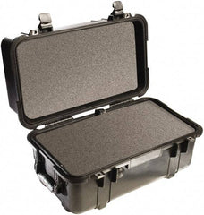 Pelican Products, Inc. - 12-47/64" Wide x 12-3/4" High, Clamshell Hard Case - Black, Polypropylene - Exact Industrial Supply