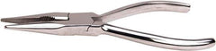 Aven - 6" OAL, 1-1/2" Jaw Length x 1-1/2" Jaw Width, Long Nose Multipurpose Pliers - Serrated Jaw, Crimper, Cutter & Stripper Head, Stainless Steel Handles - Exact Industrial Supply