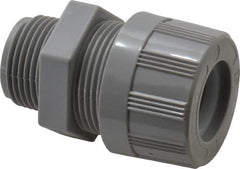 Woodhead Electrical - 6.35 to 9.53mm Capacity, Liquidtight, Straight Strain Relief Cord Grip - 3/4 NPT Thread, Nylon - Exact Industrial Supply