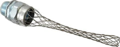 Woodhead Electrical - Liquidtight, Straight Strain Relief Cord Grip - 1 NPT Thread, 5-1/4" Long, Iron & Zinc-plated Steel - Exact Industrial Supply