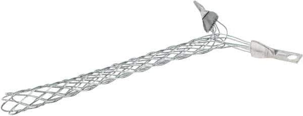 Woodhead Electrical - 17.78 to 21.59mm Capacity, Safeway, Straight Strain Relief Cord Grip - 8-1/2" Long, Aluminum - Exact Industrial Supply