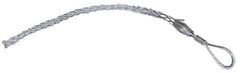 Woodhead Electrical - Offset Eye, Closed Mesh, Steel Wire Pulling Grip - 16" Mesh, 1 to 1.24" Cable Diam - Exact Industrial Supply