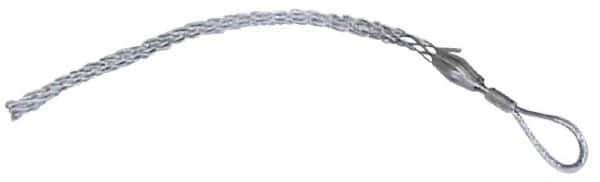 Woodhead Electrical - Offset Eye, Split Lace, Steel Wire Pulling Grip - 7" Mesh, 1/2 to 0.61" Cable Diam - Exact Industrial Supply