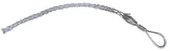Woodhead Electrical - Offset Eye, Split Lace, Steel Wire Pulling Grip - 20" Mesh, 2 to 2.49" Cable Diam - Exact Industrial Supply