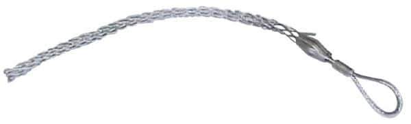 Woodhead Electrical - Offset Eye, Split Lace, Steel Wire Pulling Grip - 18" Mesh, 1-1/2 to 1.74" Cable Diam - Exact Industrial Supply