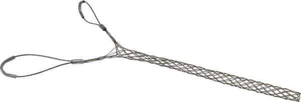 Woodhead Electrical - Double Eye, Closed Mesh, Bronze Wire Pulling Grip - 14" Mesh, 3/4 to 0.99" Cable Diam - Exact Industrial Supply