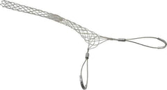 Woodhead Electrical - Double Eye, Closed Mesh, Bronze Wire Pulling Grip - 18" Mesh, 1-1/2 to 1.74" Cable Diam - Exact Industrial Supply