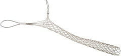 Woodhead Electrical - Double Eye, Closed Mesh, Bronze Wire Pulling Grip - 22" Mesh, 2 to 2.49" Cable Diam - Exact Industrial Supply