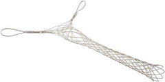 Woodhead Electrical - Double Eye, Closed Mesh, Bronze Wire Pulling Grip - 24" Mesh, 2-1/2 to 3" Cable Diam - Exact Industrial Supply