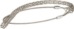 Woodhead Electrical - 1 to 1.24 Inch Cable Diameter, Tinned Bronze, Single Loop Support Grip - 39 Inch Long, 4,720 Lb. Breaking Strength, 29 Inch Mesh Length - Exact Industrial Supply