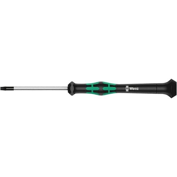 Wera - T4 Torx Driver - 1-37/64" Blade Length, 137mm OAL, Ergonomic Handle - Exact Industrial Supply