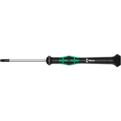 Wera - T2 Torx Driver - 1-37/64" Blade Length, 137mm OAL, Ergonomic Handle - Exact Industrial Supply