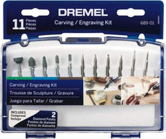 Dremel - Stainless Steel Etcher & Engraver Accessory Kit - For Use with Rotary Tools - Exact Industrial Supply