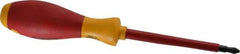 Wiha - #2, 8-9/16" OAL, Standard Phillips Screwdriver - 4" Blade Length, Ergonomic Handle - Exact Industrial Supply