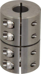 Climax Metal Products - 5/8" Inside x 1-5/16" Outside Diam, One Piece Split Clamping Collar - 2" Long - Exact Industrial Supply